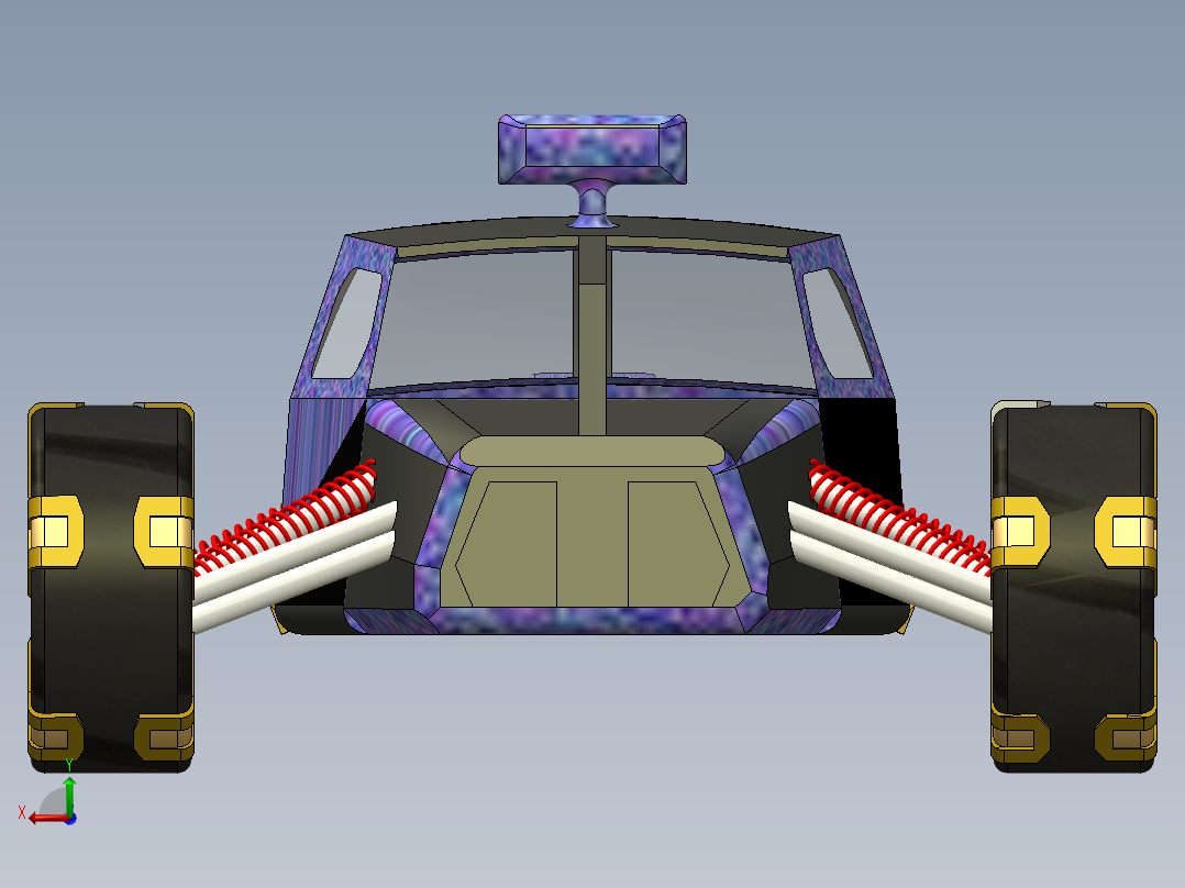 叶鹏飞-模拟探险车后视图