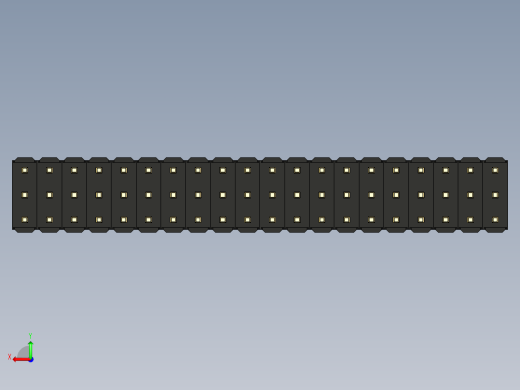 彩色公头100mil（2.54mm）系列-DS1021_black_3x20p_100mil_Type1_rev1.0后视缩略图