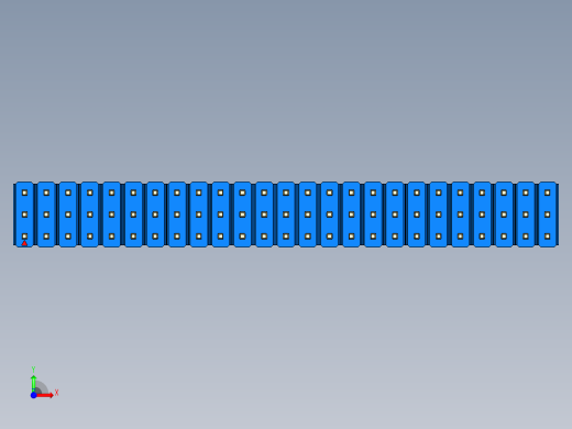 彩色公头100mil（2.54mm）系列-DS1021_blue_3x25p_100mil_Type1_rev1.0前视缩略图