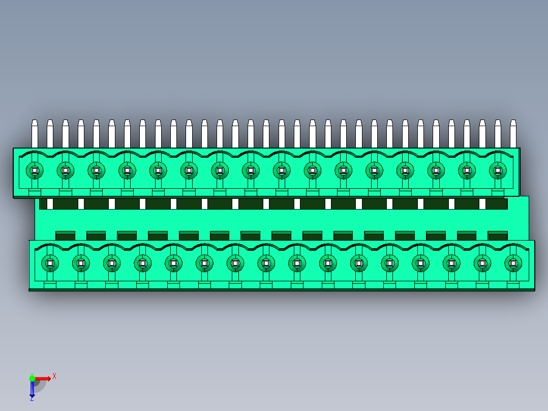 DEGSON 2EDG 系列 5.0mm 可插拔接线端子组-2EDGRTC-5.0-32P-14-00AH俯视图