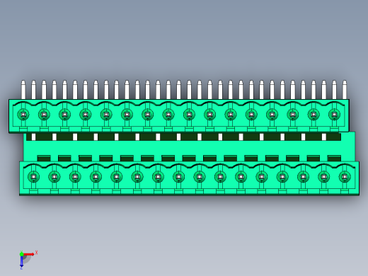 DEGSON 2EDG 系列 5.0mm 可插拔接线端子组-2EDGRTC-5.0-32P-14-00AH俯视缩略图