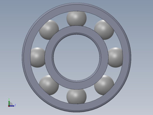 滚珠轴承-SKF BALL BEARING 619-8 8x19x6左视缩略图