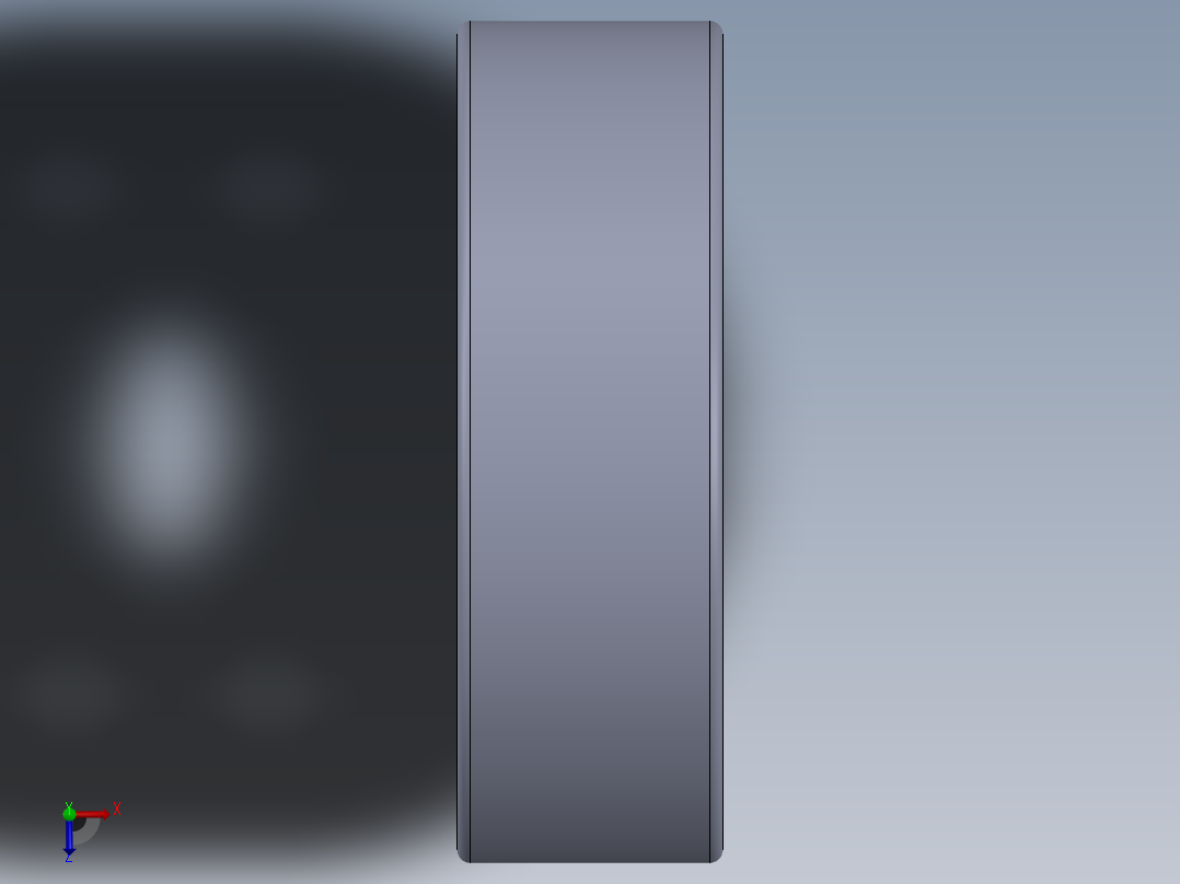 滚珠轴承-SKF BALL BEARING 619-8 8x19x6俯视图