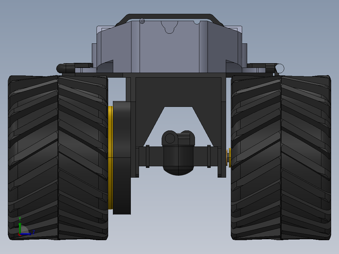 TAMIYA迷你四轮驱动遥控模型车左视图