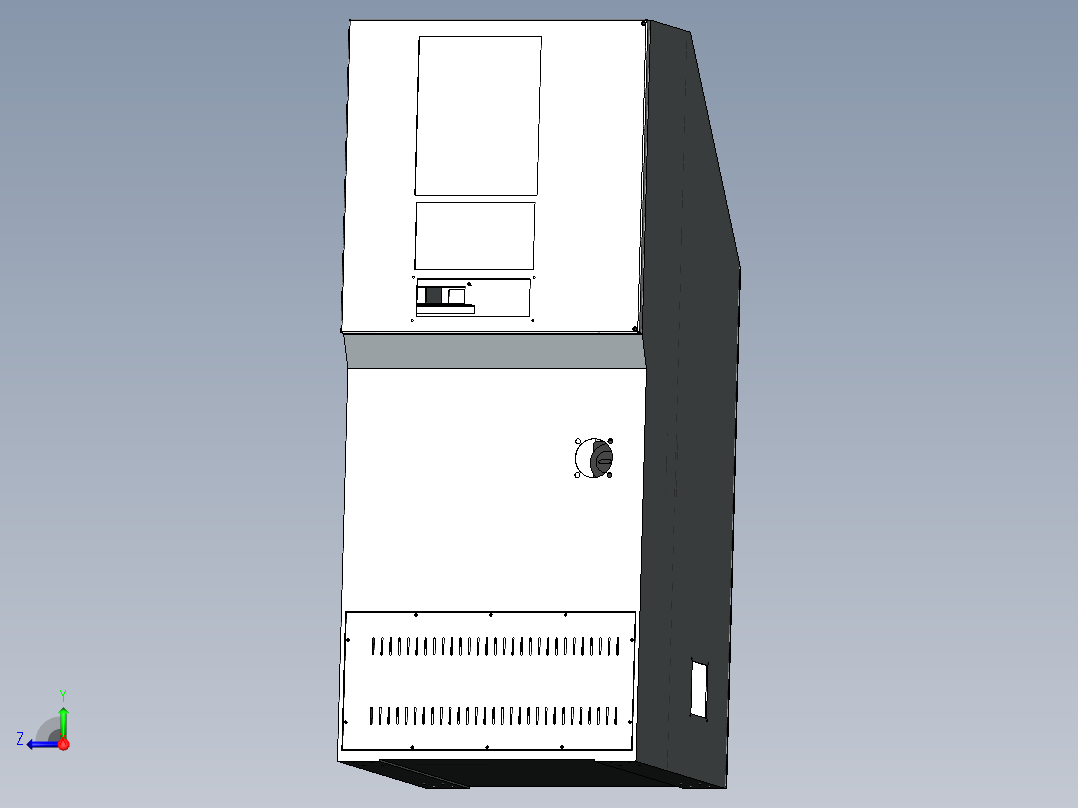 运转台电柜右视图