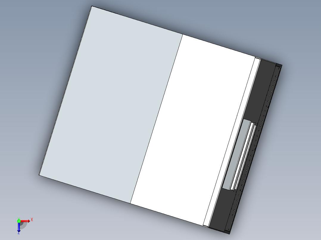 运转台电柜俯视图