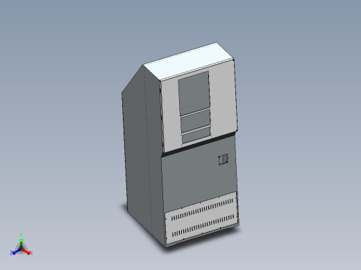 运转台电柜正等轴测缩略图