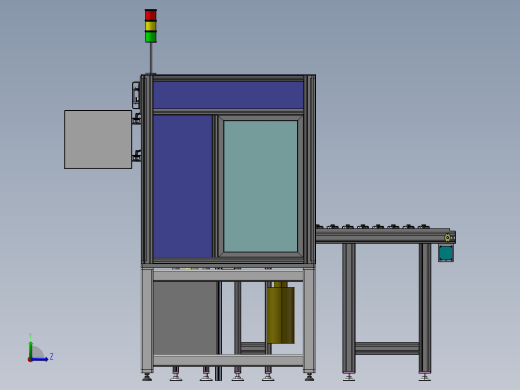 B16_自动打标检测机台左视缩略图