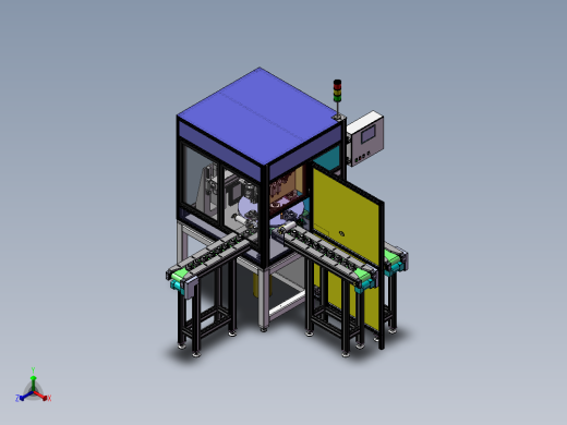 B16_自动打标检测机台正等轴测缩略图