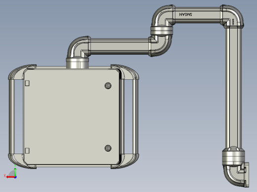 向下垂直墙座+转角+转角+中间连接器+90度箱体连接器+控制箱后视缩略图
