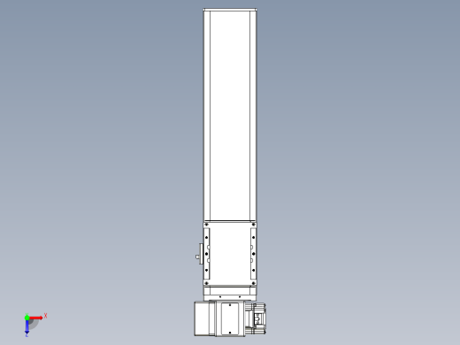 同步带全封闭直线模组TPA-HCB-105D-90-L350-LP-C-P20-N3俯视缩略图