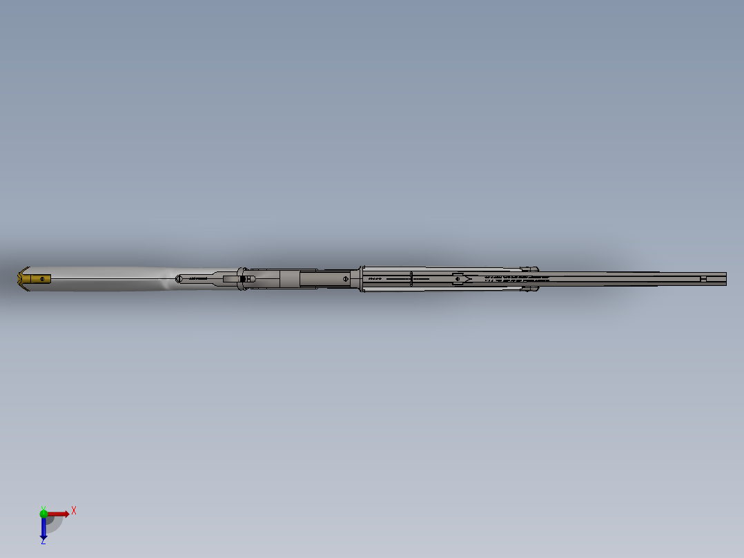 温彻斯特1876卡宾枪俯视图