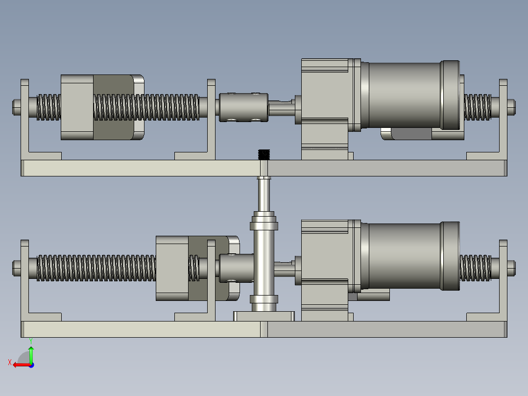 气缸驱动爬杆机器人的设计含三维后视图