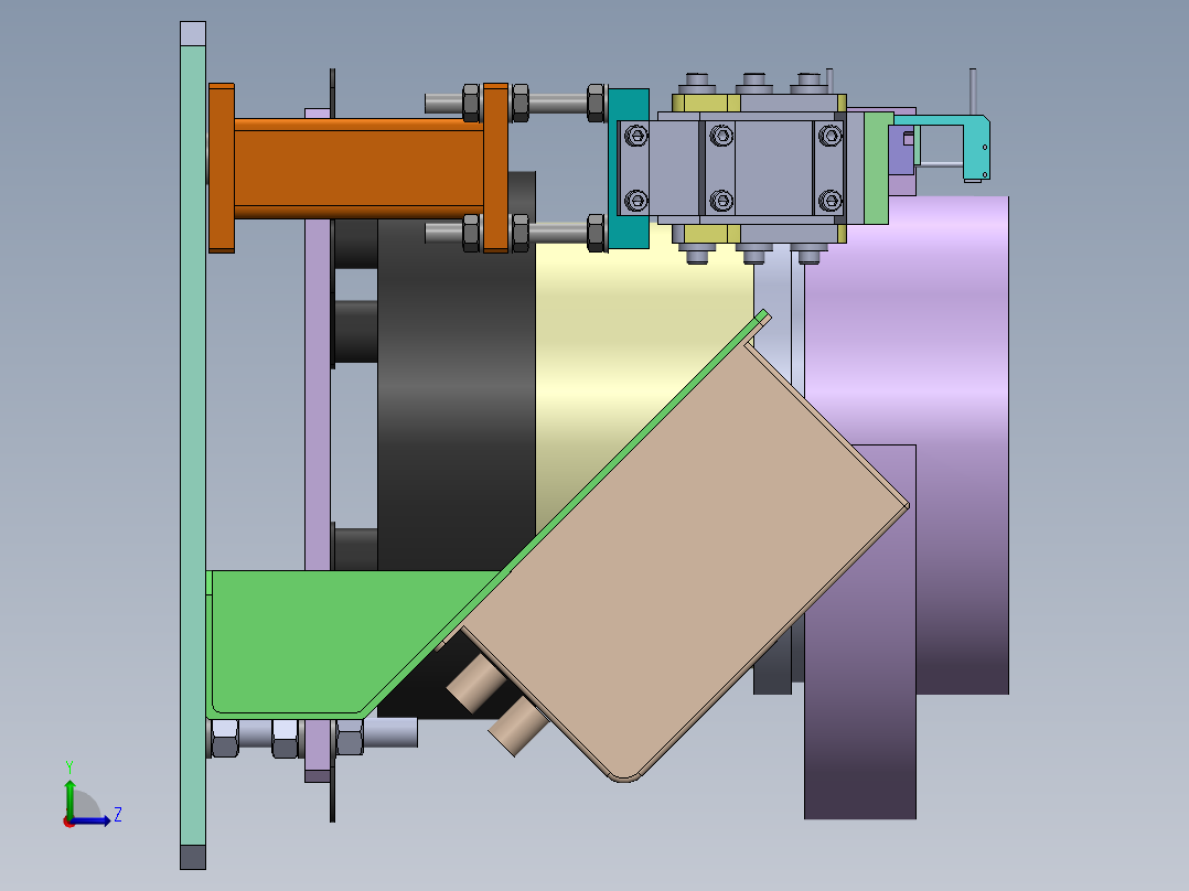 振动盘 外直径300 带直线送料器 200逆左视图