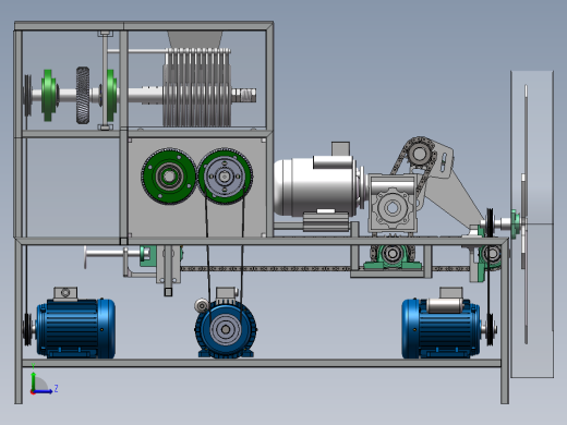 小型多功能切菜机的设计左视缩略图