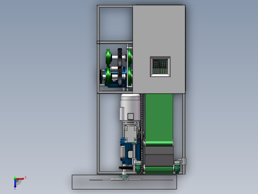 小型多功能切菜机的设计俯视缩略图