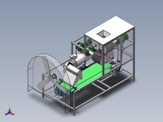 小型多功能切菜机的设计正等轴测缩略图