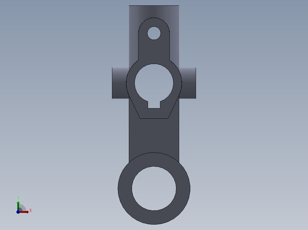 机械零件图5前视图