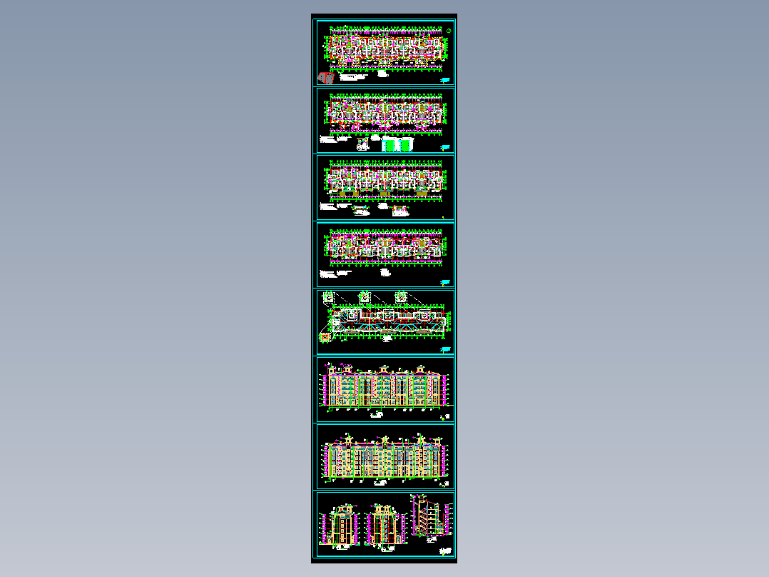【6层】3381.54平米六层砖混住宅楼施工组织设计及施工图预算（建筑、结构图、平面图、进度表）