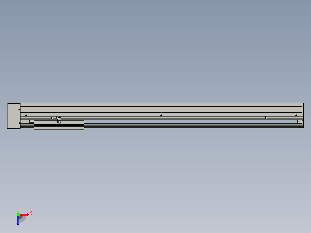 VF丝杆传动-一般环境VF22-S900-BL俯视图