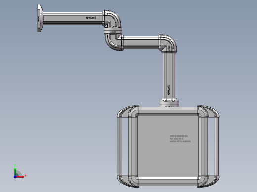 向下固定底座+中间连接器+转角+箱体连接器+控制箱前视缩略图