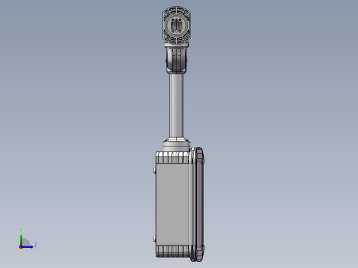 向下固定底座+中间连接器+转角+箱体连接器+控制箱左视缩略图