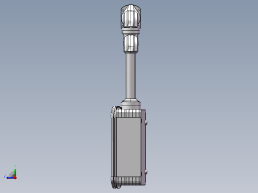 向下固定底座+中间连接器+转角+箱体连接器+控制箱右视缩略图