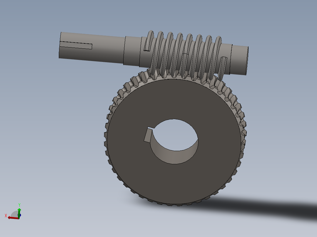 齿轮啮合 (122)主视图
