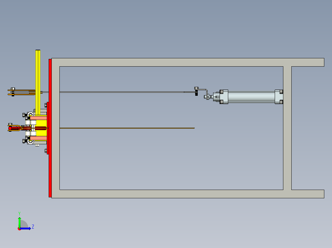 腰果脱壳机Creo2左视图