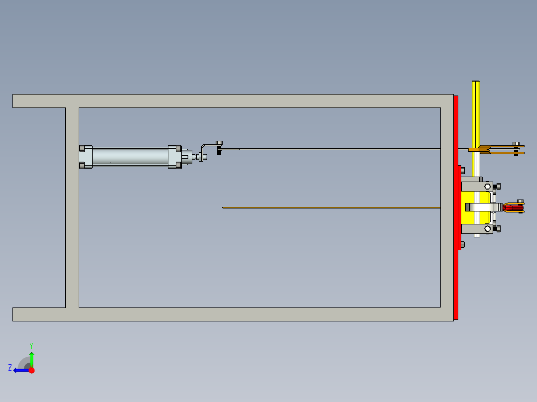 腰果脱壳机Creo2右视图
