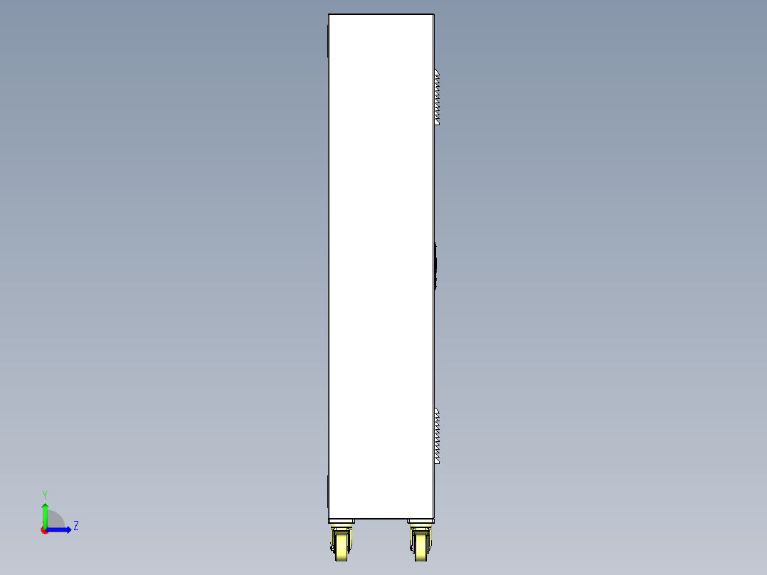 配电箱电控箱左视图