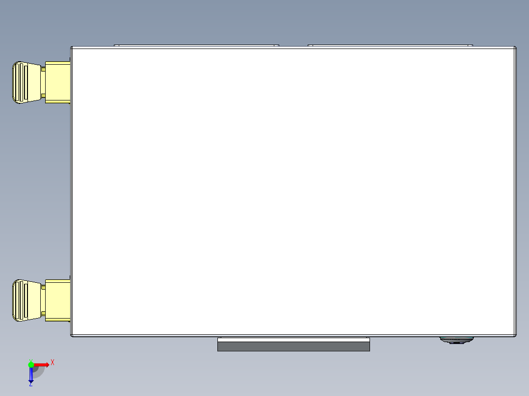 配电箱电控箱俯视图