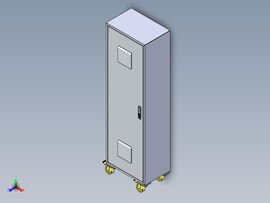 配电箱电控箱正等轴测图