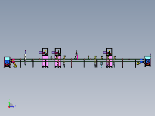 自动点胶自动锁螺丝压合产线左视缩略图