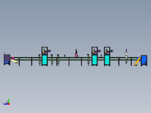 自动点胶自动锁螺丝压合产线右视缩略图