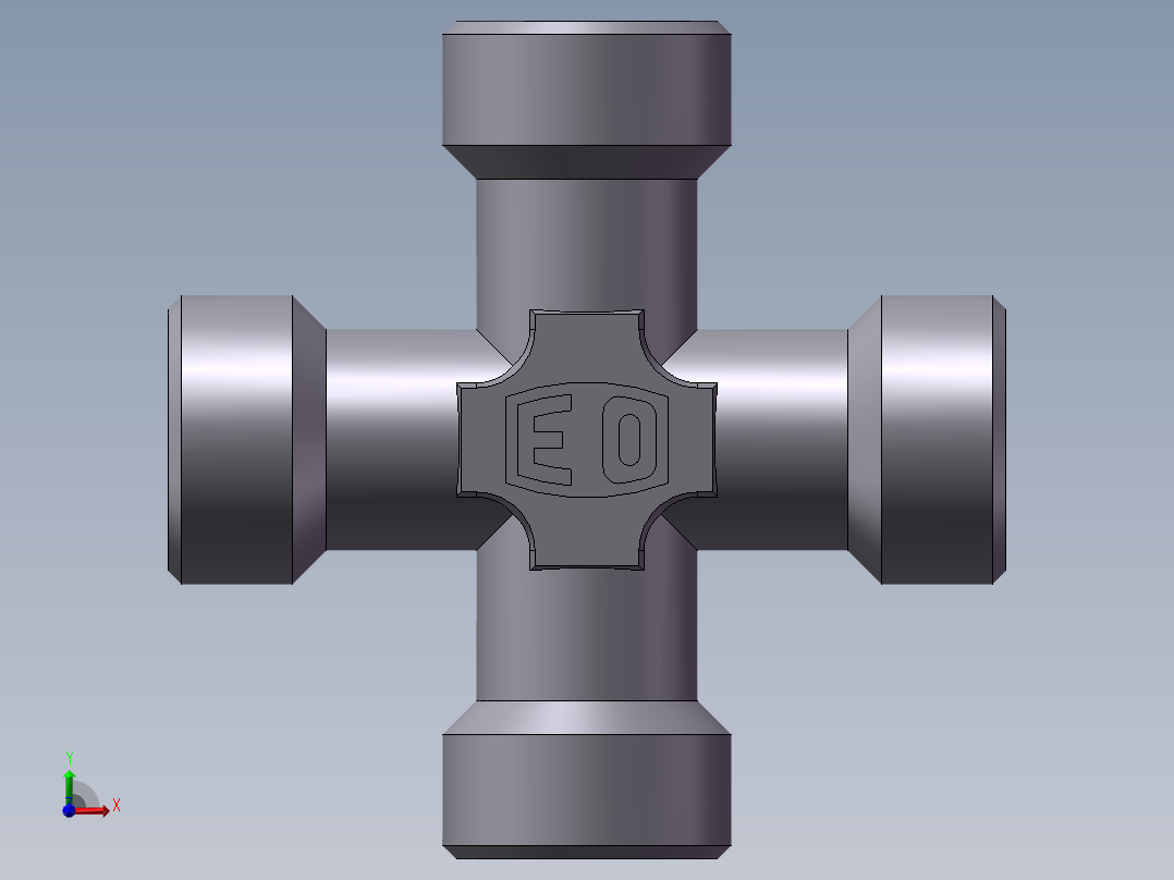 XC+XD 四通接头、XD-20前视图