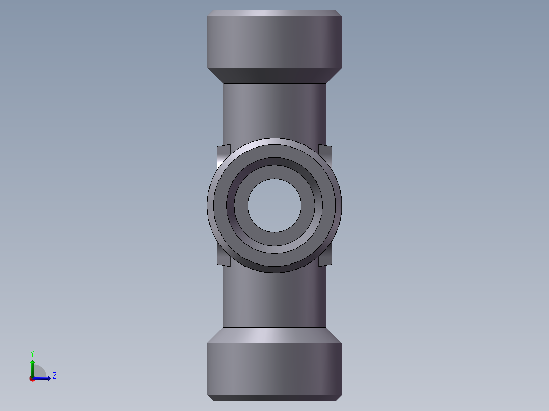 XC+XD 四通接头、XD-20左视图