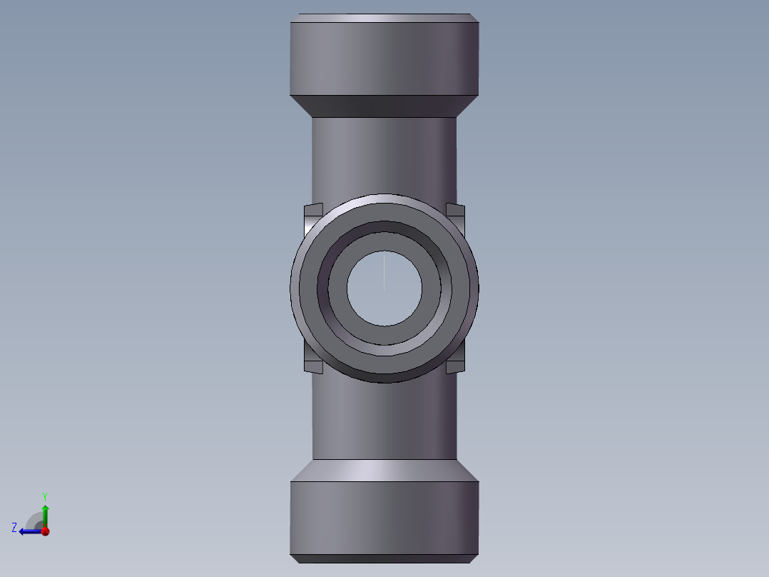 XC+XD 四通接头、XD-20右视图
