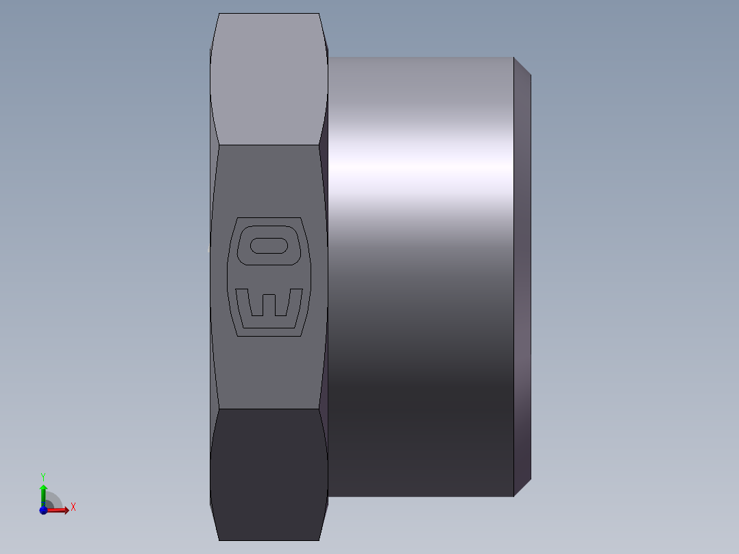 堵头 4C+4D 管端堵、4C-26前视图