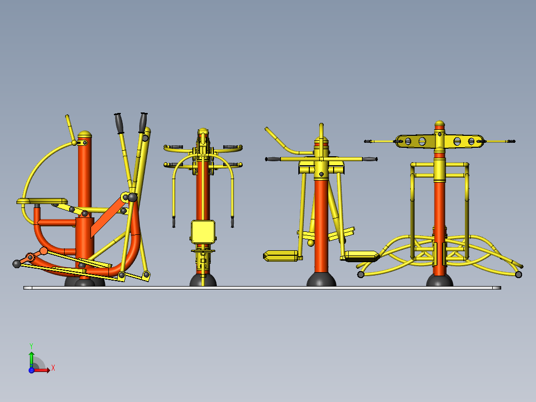 健身器材(17)前视图