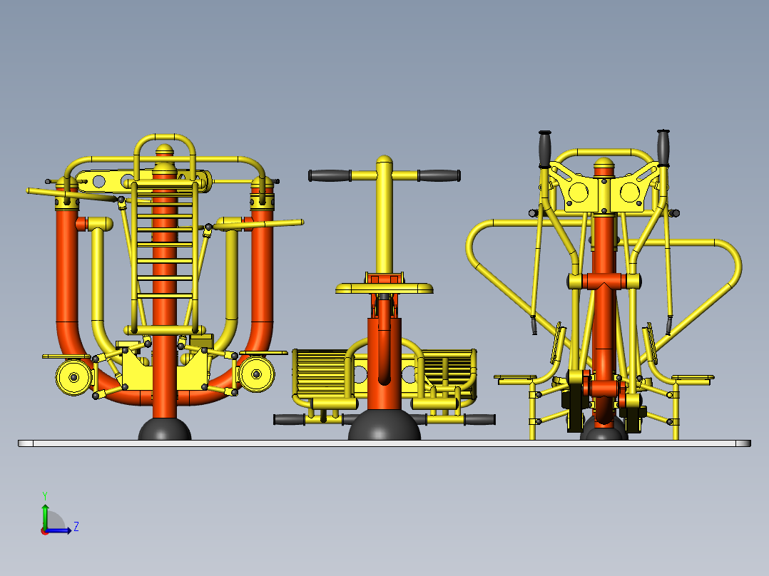 健身器材(17)左视图