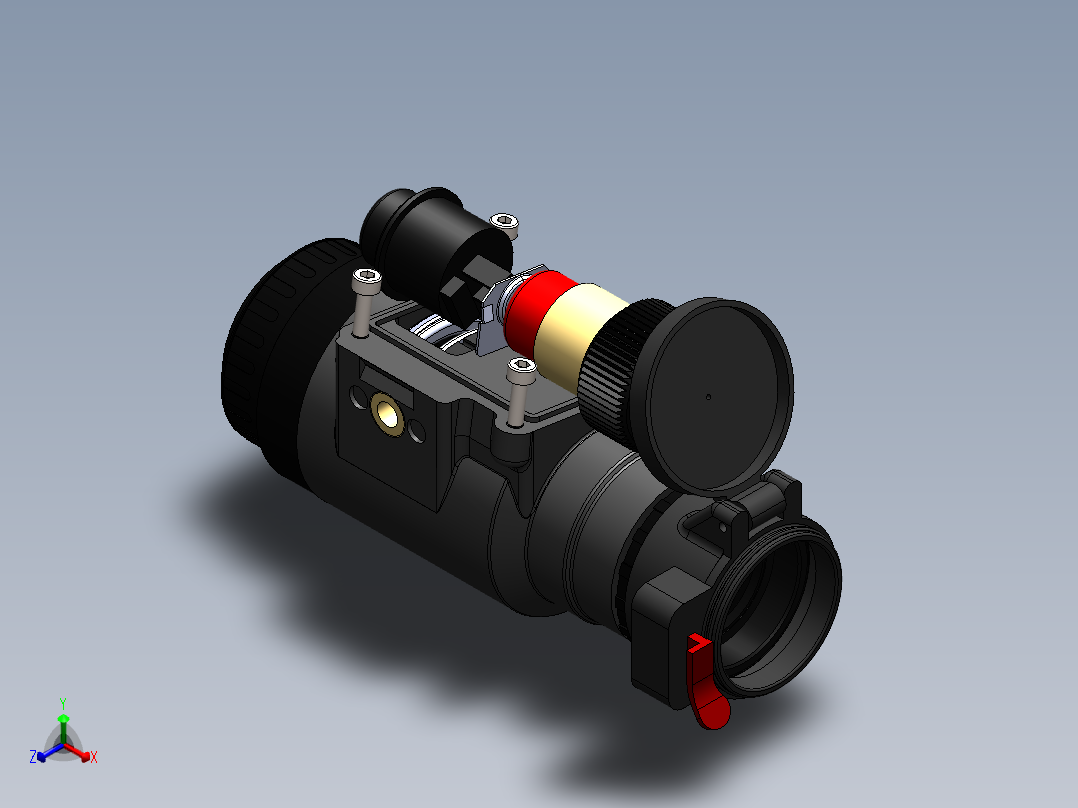 望远镜(11)正等轴测图