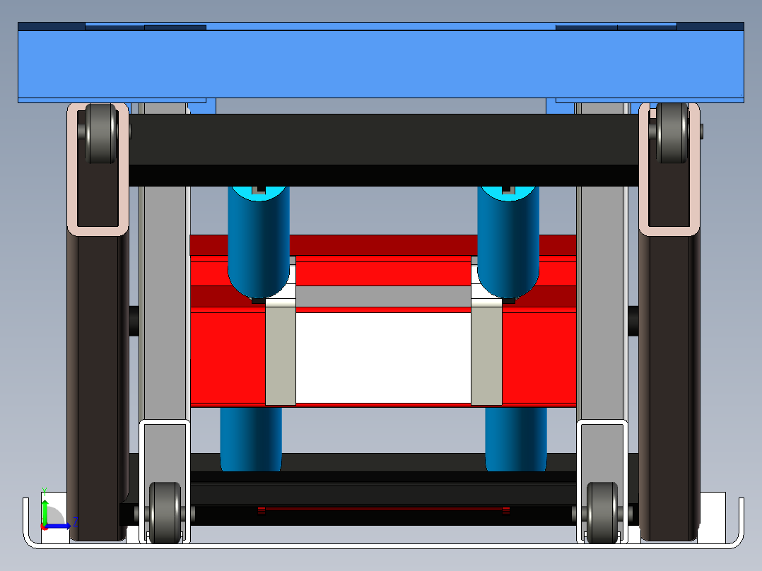 B2004811-液压剪刀式升降机左视图