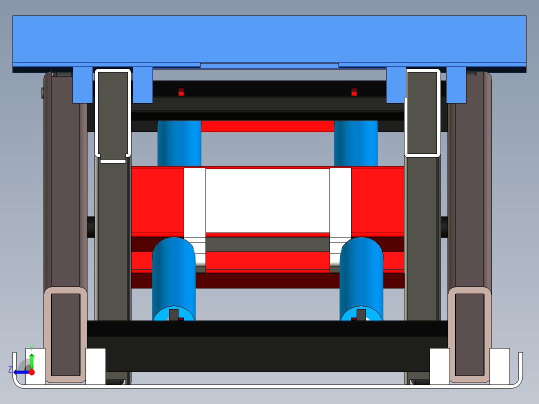B2004811-液压剪刀式升降机右视图