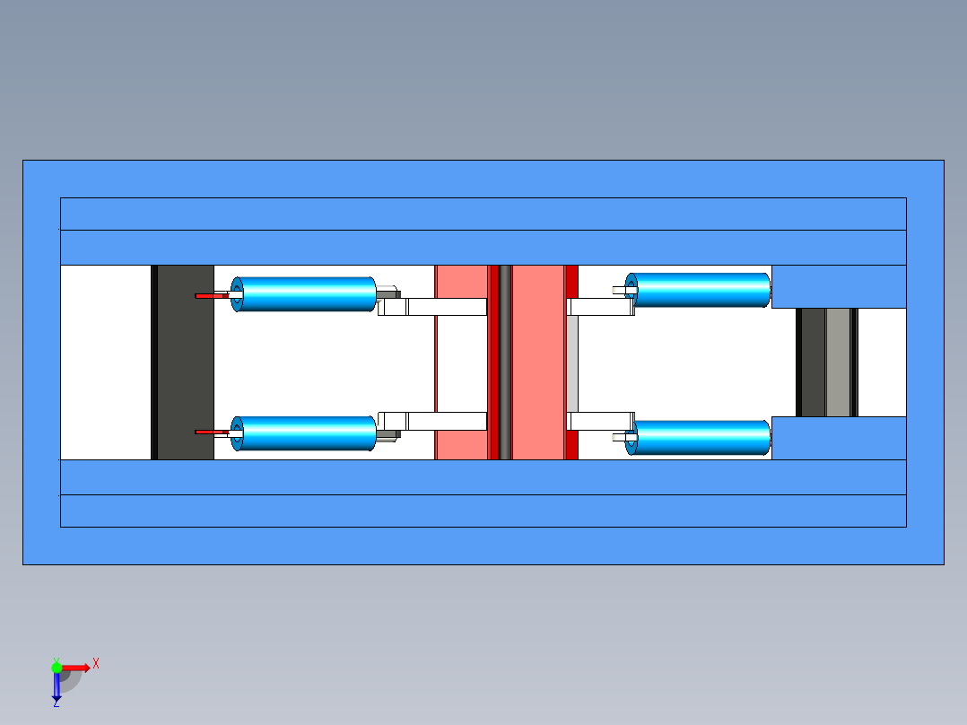 B2004811-液压剪刀式升降机俯视图