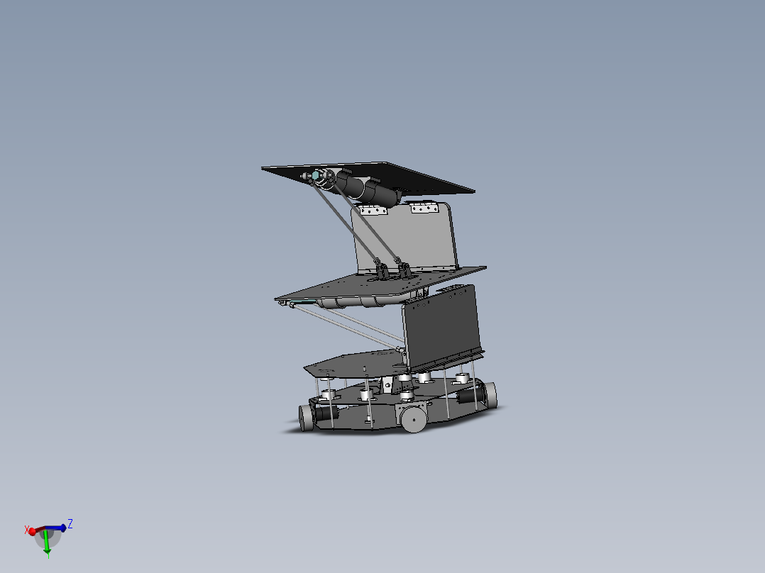 矿用多工位气动机械手设计含sw三维及7张CAD图