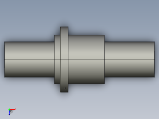 JF16020-8滚珠丝杆3D模型俯视缩略图