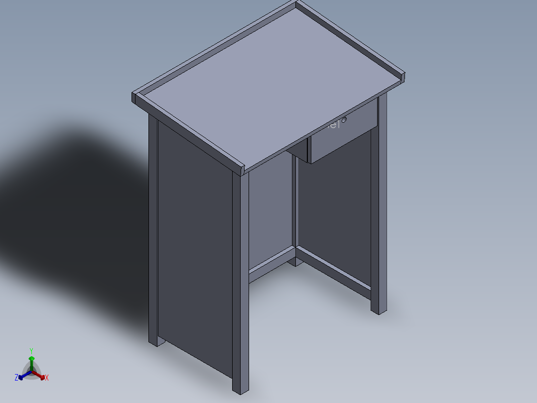 控制台 操作台podium-table-1831-模型格式为 sw