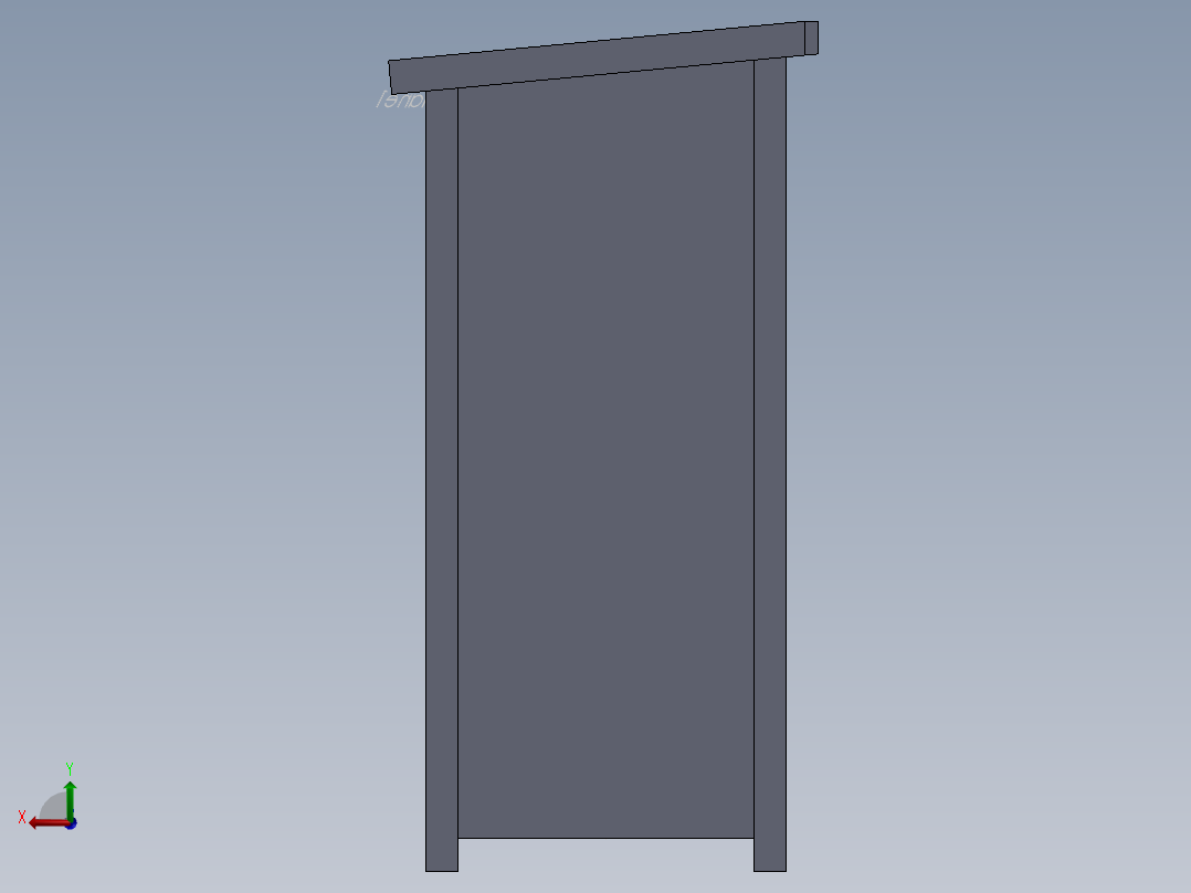 控制台 操作台podium-table-1831-模型格式为 sw后视图