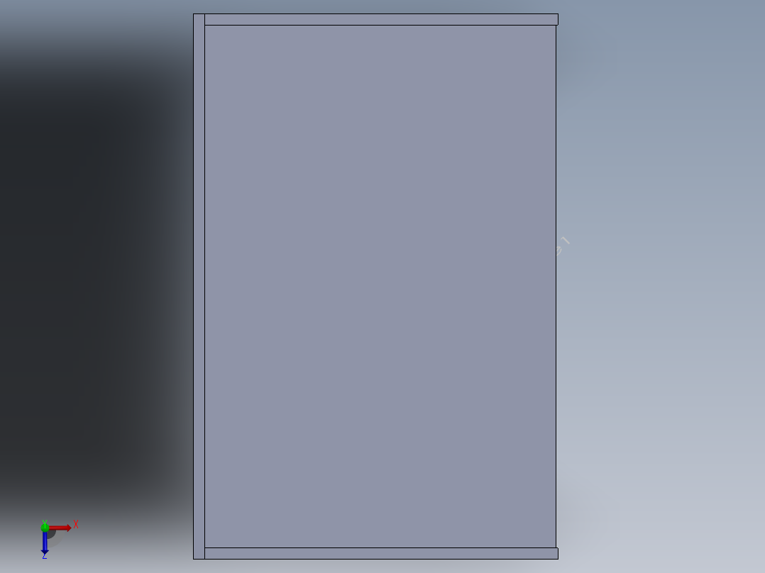 控制台 操作台podium-table-1831-模型格式为 sw俯视图